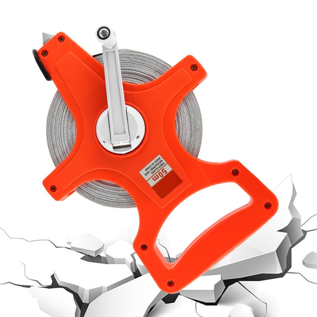 MOMOJIA Ergonomic Handle Measuring Tape 20M 30M 50M 100M Open Reel Tape Measure Tool