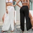 thumbnail image 3 of Travelwant Women's Chiffon High-Waisted See-Through Beach Pants Cover-Up, 3 of 7