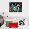 thumbnail image 4 of HOMICOZI Canvas Wall Art for Bedroom Psychedelic Mushroom Paintings Wall Decorations for Office Canvas Art Pictures Starry Night Sky Artwork Home Decoration Wall Decor for Living Room 20x16 inch, 4 of 4