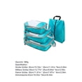 thumbnail image 3 of 4pcs/set Compression Packing Cubes Expandable Storage Travel Luggage Bags Organizer, 3 of 5