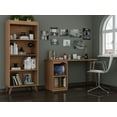 thumbnail image 2 of Hampton 2-Piece Extra Storage Home Furniture Office Set with Storage Writing Desk and Bookcase, 2 of 3