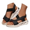 thumbnail image 2 of MKLEKYY Sandalias Flexi de Verano para Mujer, Transpirables, Elásticas, de Playa, Con Tejido Patchwork, 2 of 4