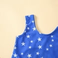thumbnail image 6 of Franhais Kid Girl Independent Day Cartoon Star Print Summer Beach Bodysuit Swimsuit, 6 of 9