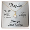 thumbnail image 3 of To My Love Alluring Ribbon Necklace Message Card, 3 of 7