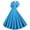 Sky Blue, variant on Womens under $10 2026 ! asdoklhq Womens Plus Size Dresses,Women's 1950s Retro Dress Short Sleeve Vintage Swing Dress