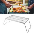 thumbnail image 1 of Parrilla Para Mochileros, Parrilla Plegable De Acero Inoxidable 304 Para Acampar, Resistente Al Calor Con Bolsa De Almacenamiento Para Picnics, 1 of 7