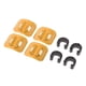 thumbnail image 1 of Pack de 4 pasacables de freno de bicicleta con 4 pinzas de sujeción para bicicletas de montaña Amarillo kusrkot Clip de fijación de línea de freno de bicicleta, 1 of 8