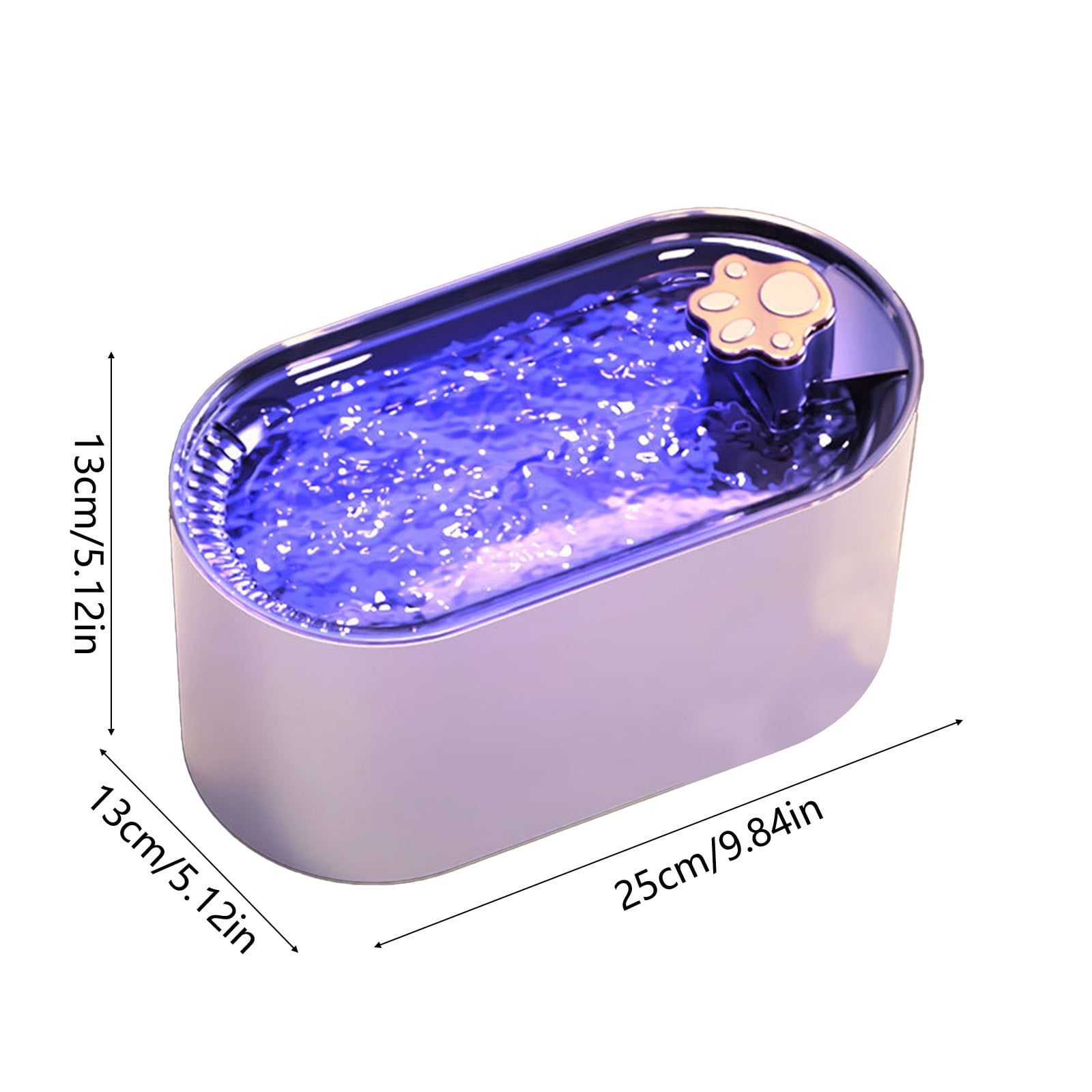 3L Automatic Pet Drinking Fountain with LED Indicator Light, Silent Circulating Water Bowl for Cats and Small Dogs, Filtration System for Fresh Water, Easy to Clean and Maintain