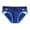 Blue, variant on Men Drawstring Rainbow Stripe Printed Fitted Beach Swim Briefs Male Beachwear Classic Swimwear Bottoms