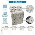 thumbnail image 6 of Beige Botanical Leaves Table Runner 72 Inches, Spring Farmhouse Floral Bed Runner Dresser Scarves Tabletop for Indoor Outdoor Parties/Ceremony/Banquet, 13" x 72", 6 of 9