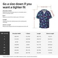thumbnail image 5 of KLL Skull daisy Gradient Print Men's Shirt Short Sleeve Button Down Summer Cuba Beach Shirts- Medium, 5 of 5
