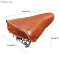 thumbnail image 2 of Retro Brown Bike Bicycle Cycling Sprung Saddle Comfortable Leather Seat, 2 of 7