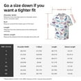 thumbnail image 7 of Xecao offers the Dinosaur for Men's Casual Short-sleeved Shirt, a button-up collared shirt with a pocket, perfect for beach vacations and yacht travel in the Medium size., 7 of 7