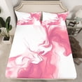 thumbnail image 2 of Homewish Gradient Marble Full Size Sheets 4-Piece for Kids Children Teens,Abstract Ombre Breathable Bed Sheets,Marbling Stone Pattern Lightweight Sheet Sets,Ultra Soft Home Decor, 2 of 7