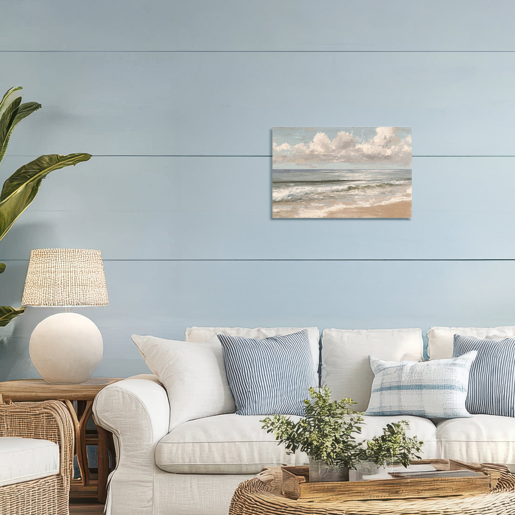 Stupell Industries Distressed Beach Horizon Canvas Wall Art, design by Jacky Ngan