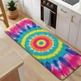 thumbnail image 5 of Colorful Rainbow Tie Dye Spiral Pattern Kitchen Rug Mat,Kitchen Runner Rugs Non Skid Washable,Decorative Kitchen Floor Mats for Kitchen,Sink,Laundry,17"x47.2", 5 of 7