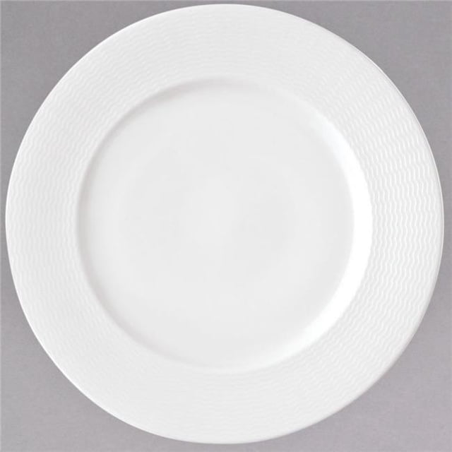 Oneida L5600000163 12 in. Current Warm White Porcelain Plate Ivory