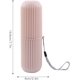 thumbnail image 3 of Estuche para Cepillos de Dientes de Viaje Portátil PP Antideslizante con Cubierta para Viajar, Acampar (Rosa), 3 of 4