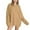 Brown, variant on Womens Plus Size Sweater Casual Solid Color Pullover Soft Comfortable Knit Top Everyday Wear Fall Winter Soft Warm Outfit