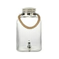 thumbnail image 1 of Hometrends Clear Ribbed Glass Beverage Dispenser, 2 Galllon,1 Piece, 1 of 7