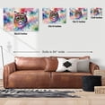 thumbnail image 5 of Hippie Exotic Shorthair Portrait Watercolor Tie-Dye Vintage Styles Horizontal Matte Canvas Poster Cat Lover Kitten Owner Gifts Wall Art Home Decor - 00014, 5 of 5