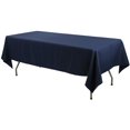thumbnail image 2 of BESTKITTY Rectangle Tablecloth - 60 x 126 In - Navy Blue Rectangular Table Cloth for 8 Foot Table in Wable ester - Great for Wedding, Restaurant, Party, Banquet Decoration, 2 of 5