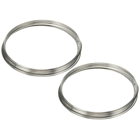 Half Hard Nickel Silver Wire, 2Pcs 20Gauge/0.8x0.8mm Diameter 6m/19.68ft Square Craft Wire