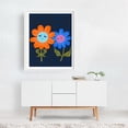 thumbnail image 2 of Moroccan Happiness - India Digital Art Floral Pop Art Humor Modern Art Whimsical Geometric Pattern White Framed Wall Art Print 16 x 20 inches, 2 of 3