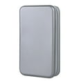 thumbnail image 3 of (2 pack) 96 Capacity CD Case,Gray Hard Plastic CD/DVD Holder Portable Wallet, 3 of 9