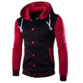thumbnail image 4 of Baseball Jacket Men Mens Fashion Casual Jacket Outdoor Single-breasted Jacket Tooling Baseball Uniform Jacket, 4 of 8