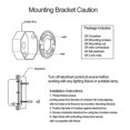 thumbnail image 3 of Ceiling Light Fixture Mounting Bracket, 4 Inches Diameter Light Fixture Mounting Plate,for Mount Wa, 3 of 5