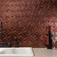thumbnail image 5 of FASÄDE Rings Decorative Vinyl Backsplash Panel in Moonstone Copper (6X6 Inch Sample), 5 of 5