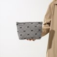 thumbnail image 4 of Neceser de maquillaje para mujer, bolsa de maquillaje con lazo bonito de pana de gran capacidad, bolsa organizadora de cosméticos con cierre de cremallera, bolsa para exteriores para mujer, 4 of 7
