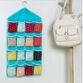 thumbnail image 5 of Wovilon Simple Houseware 16 Pockets Large Clear Pockets Over The Door Hanging Shoe Organizer, Green (20" x 15"), 5 of 6