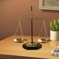 thumbnail image 1 of Scale Decor Balance Escala Organizador de joyas de joyas de joyería para exhibición de hierro para la oficina de la oficina Farming Abogados de 38cmx41.2cm, 1 of 8