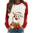 thumbnail image 1 of TRKIYQC Jersey de Navidad para Mujer, Sudadera Casual de Manga Larga con Estampado de Coche de Elk para Otoño Invierno TRKIYQC  moda, 1 of 7