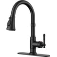 thumbnail image 1 of Kitchen Faucet with Pull Down Sprayer Modes  Stainless Steel High Arc Vintage Kitchen Sink Faucets  Single Handle Pull Out Faucet for Farmhouse Camper Rv Bar  for or Hole  Matte, 1 of 6