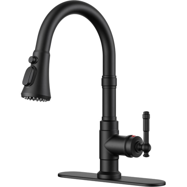 Kitchen Faucet with Pull Down Sprayer Modes Stainless Steel High Arc Vintage Kitchen Sink Faucets Single Handle Pull Out Faucet for Farmhouse Camper Rv Bar for or Hole Matte