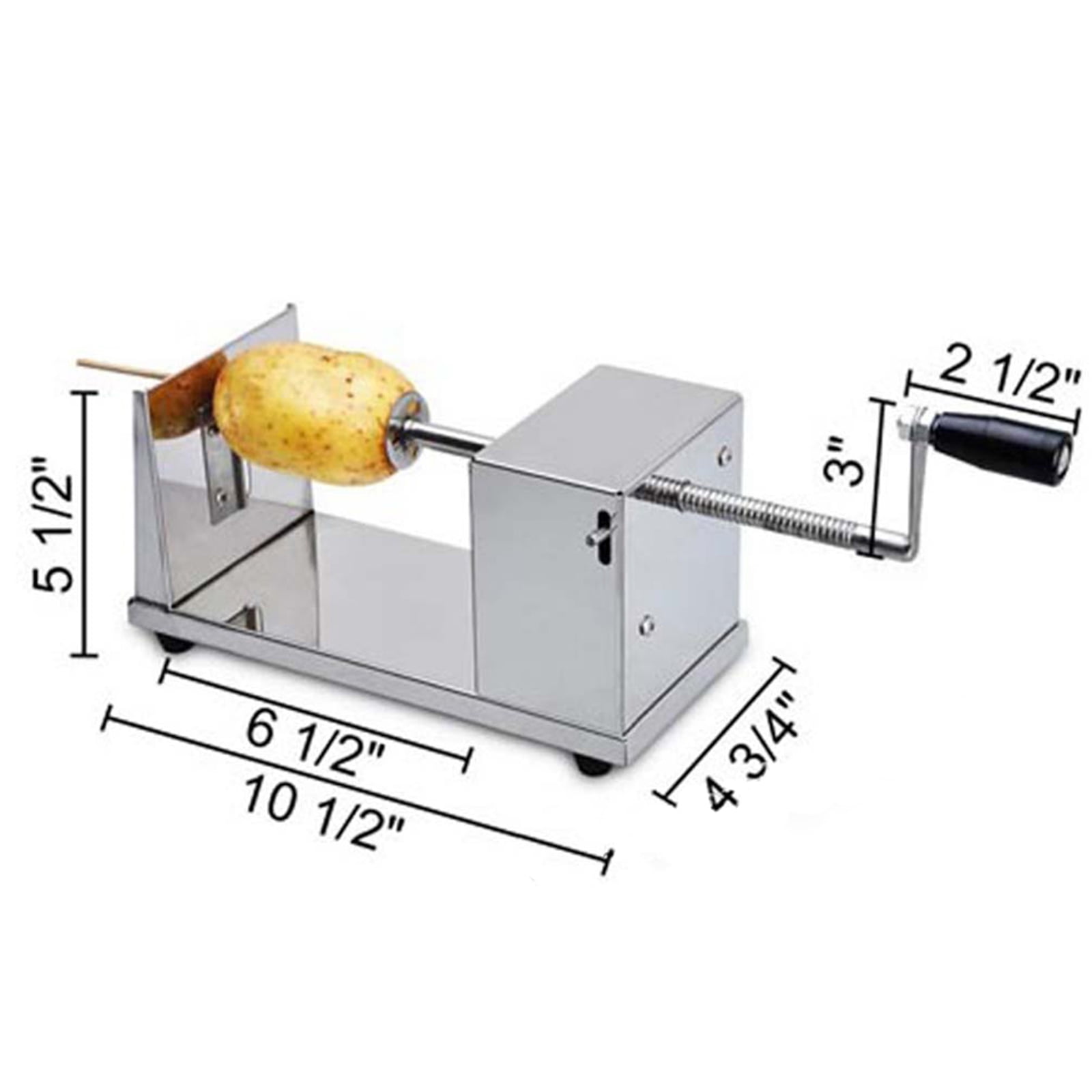 Stainless Steel Manual Potato Vegetable Slicer Cutter Spiral Twist Fries  for Kitchen, Chips Machine Cooking Tools Chopper Potato Chip