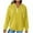 #17Yellow, variant on Fall Hoodies Women Solid Plain Long Sleeve Loose Sweatshirts Crew Neck Cotton Pullover Soft Comfortable Hoodie Casual Basic Jcaket Tops With Pockets Sport Sweatshirts #13Black XL