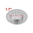 thumbnail image 2 of Uxcell Bathroom Metal Sink Drain Strainer Mesh Filter Basket Silver Tone, 2 of 5