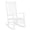 White | B, variant on Tcbosik Wood Rocking Chair for Outdoor, High Back Rocker for Porch, Lawn, Garden, Backyard, White