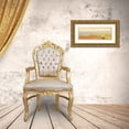thumbnail image 3 of Groenhart, Jan 14x7 Gold Ornate Wood Framed with Double Matting Museum Art Print Titled - Pink Flowers, 3 of 4