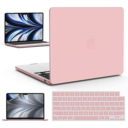 MacBook Pro 16 inch Case 2021 2022 Release A2485 M1 Pro/Max with Liquid Retina XDR Display Touch ID, Plastic Hard Shell & Keyboard Skin , Pink