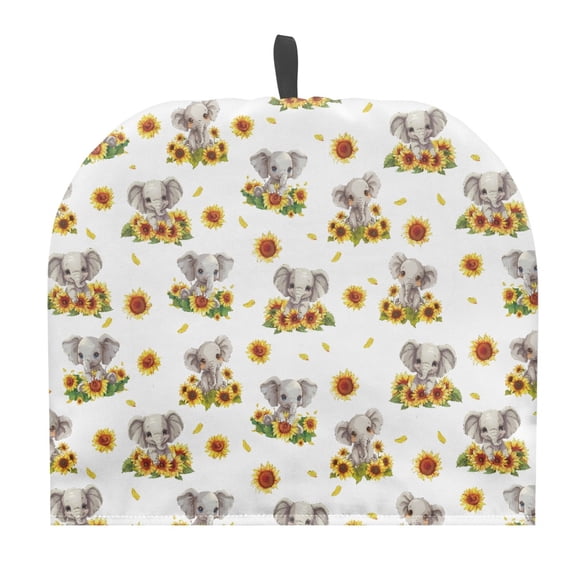 HELLHERO Elephant Sunflower Pattern Cover Tea Cozies Covers with Lightweight Keep Warm for Kitchen