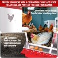 thumbnail image 2 of Nesting Boxes for Chickens, 8 Compartment Metal Chicken Laying Boxes with Metal Legs, Perch, Secure Lid, Wall Mount/ Freestanding for Hens, Red, 2 of 7