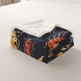 thumbnail image 4 of Erosebridal Colorful Beetle Fleece Blanket 40x50,Flying Bugs Sherpa Throw,Insect Decor,Lightweight, 4 of 7