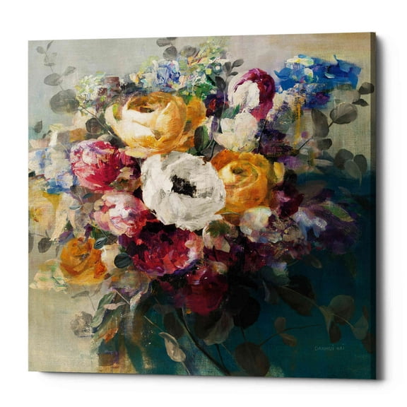 Epic Graffiti 'Fall Bouquet' by Danhui Nai, Canvas Wall Art, 12"x12"