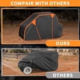 thumbnail image 4 of Cubierta UTV para Can-am COMMANDER XT Impermeable Cubierta Lateral al Aire Libre Protección de Sol Lluvia Almacenamiento 210D-PU Negro 340x162x188cm/133.86x63.78x74.02in, 4 of 6