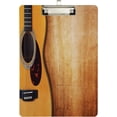 thumbnail image 2 of FMSHPON Grunge Music Guitar Clipboard Hardboard Wood Nursing Clip Board and Pull for Standard A4 Letter 13x9 inches, 2 of 8